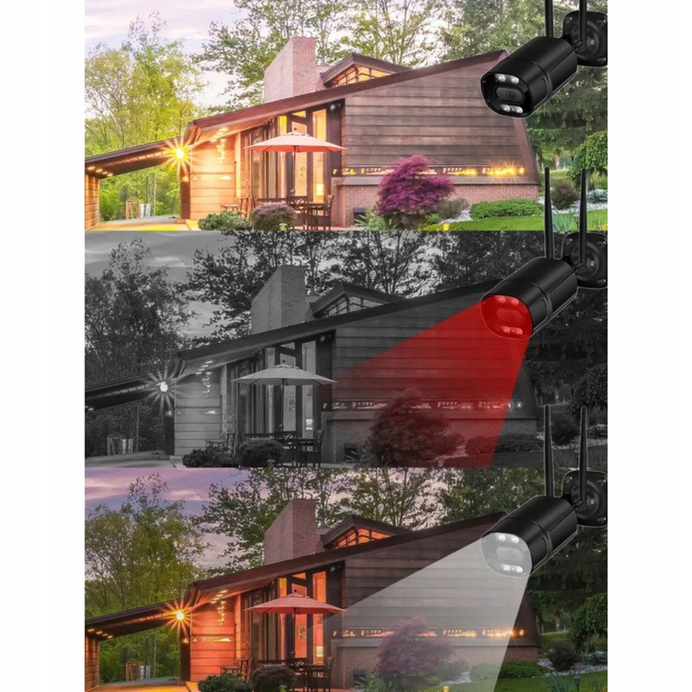 ATRAPA KAMERY ZEWNĘTRZNEJ CZARNA SZTUCZNY MONITORING REPLIKA FAŁSZYWA Kolor srebrny