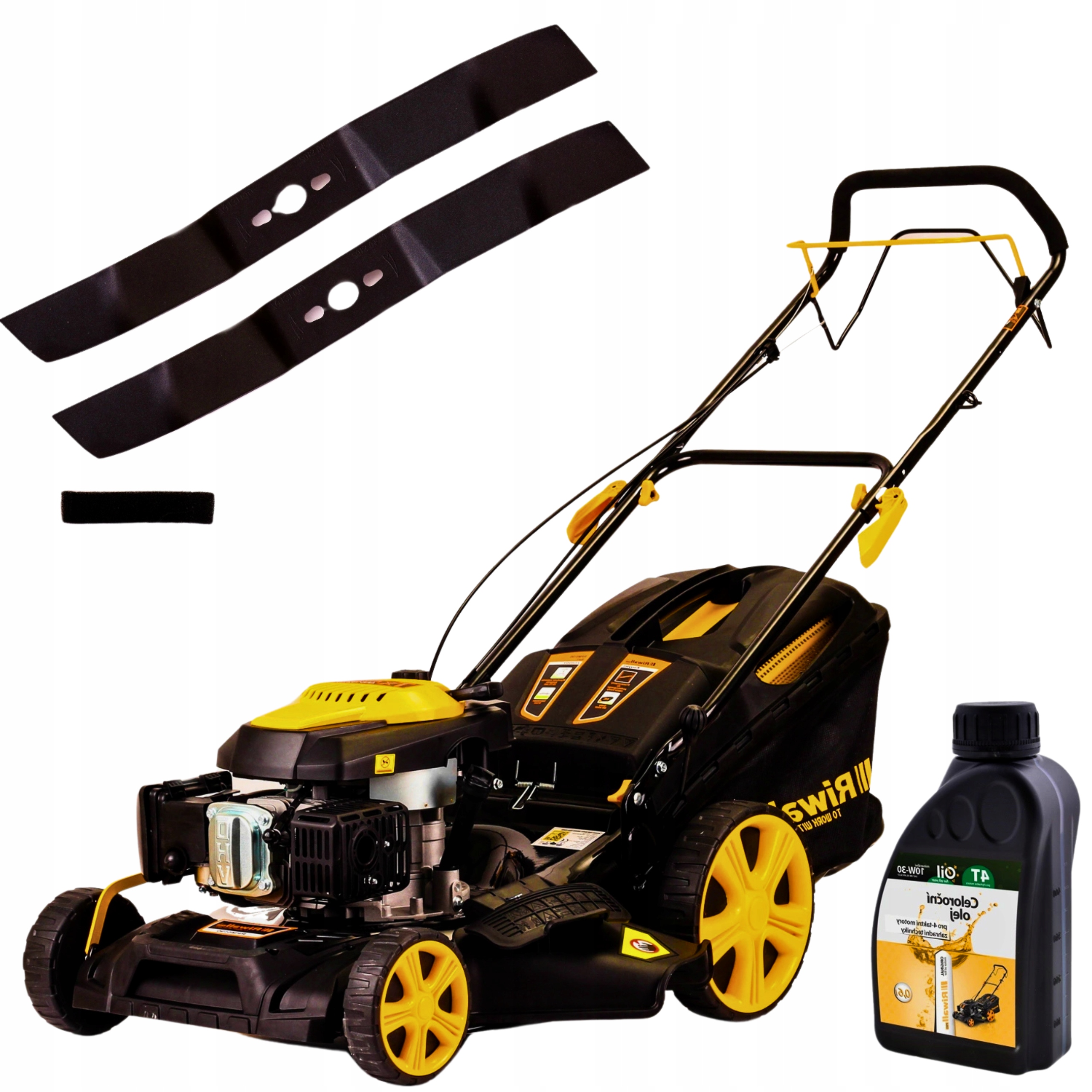 Kosiarka Spalinowa z Napędem 5190 Mocna Z 2 Nożami Olej 51CM 9w1 Riwall