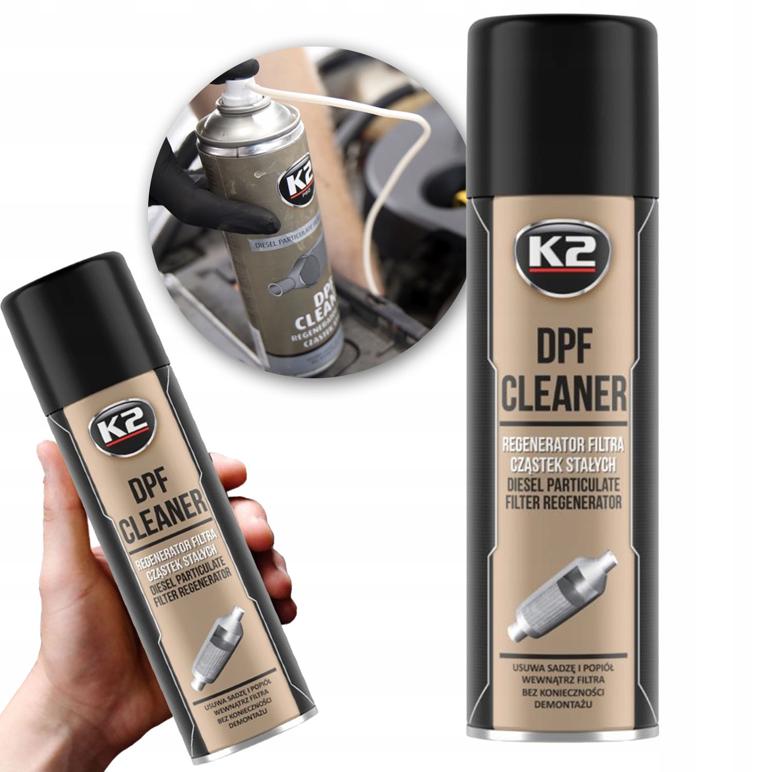 Regenerator filtra cząstek stałych K2 DPF CLEANER 500 ML DO CZYSZCZENIA
