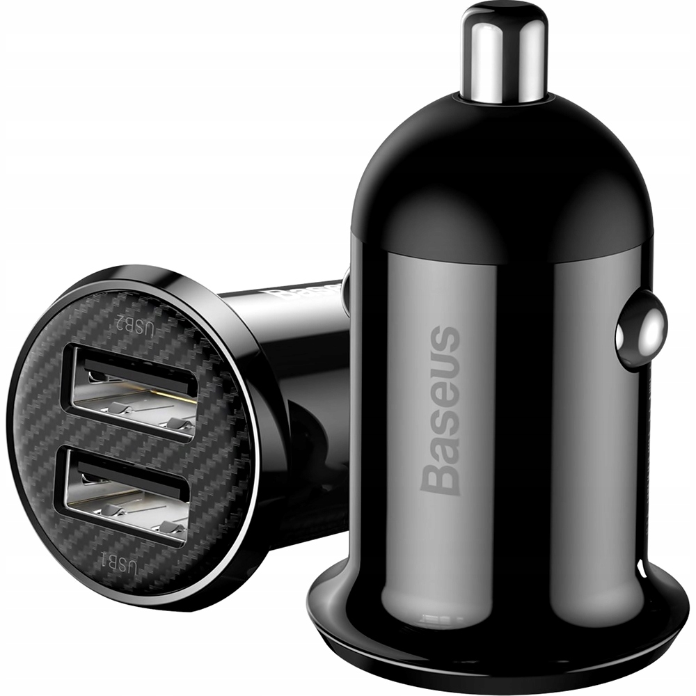 

Baseus Szybka Ładowarka Samochodowa 2xUSB 4.8A Qc
