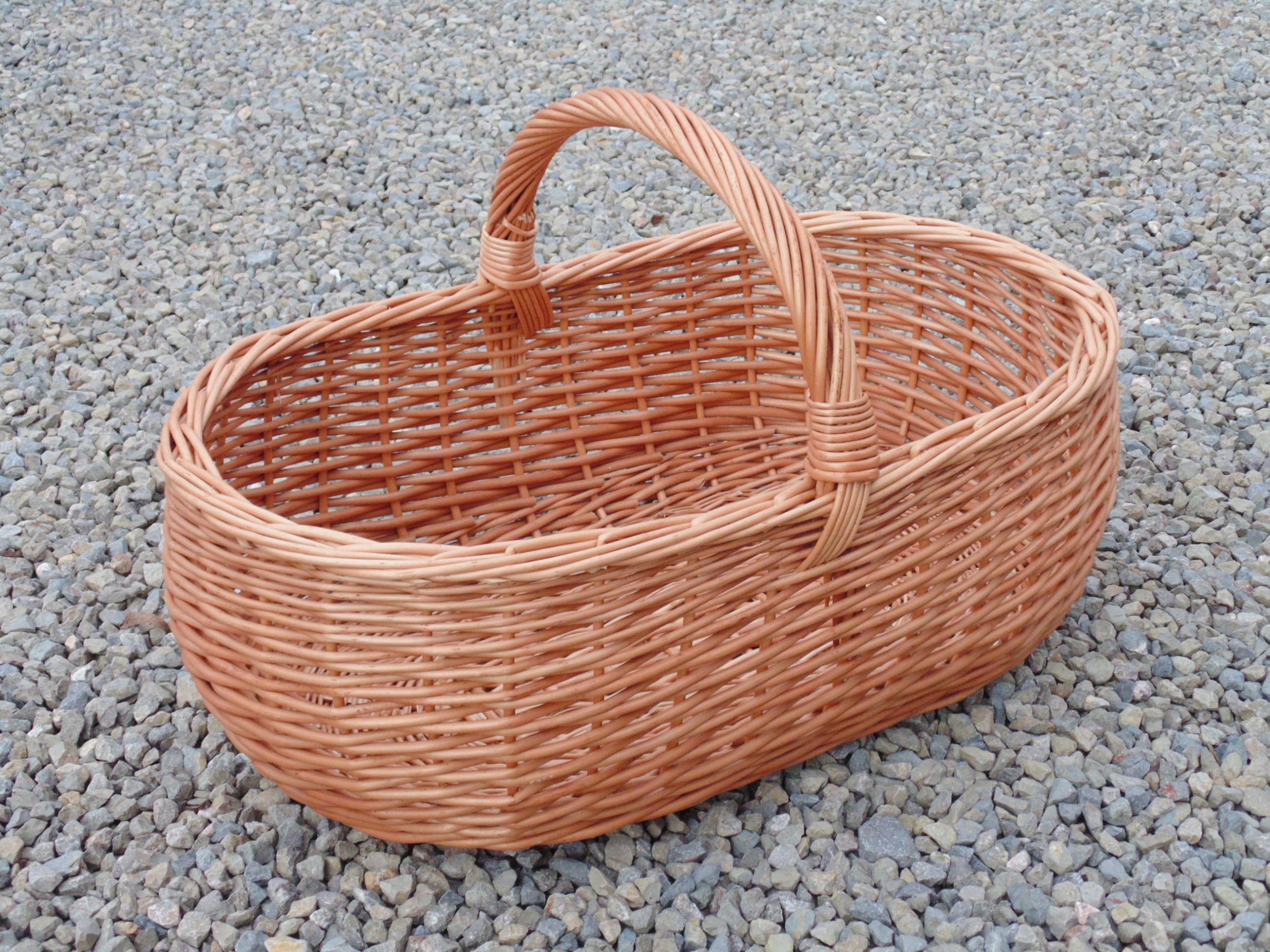 KOSZ WIKLINOWY 'OGÓRKOWY' - DO OGRODU, NA ZAKUPY Marka Wyroby wiklinowe