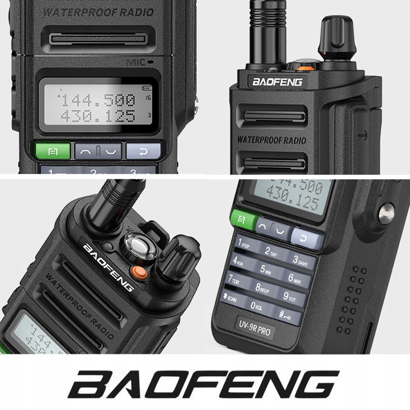 BAOFENG UV-9R PRO KRÓTKOFALÓWKA RADIOTELEFON WALKIE TALKIE VHF UHF USB-C Model UV-9R Pro