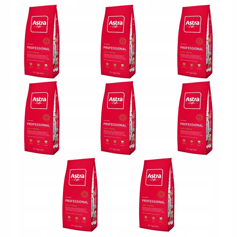 Astra Kawa Professional Crema 1kg ziarnista X8