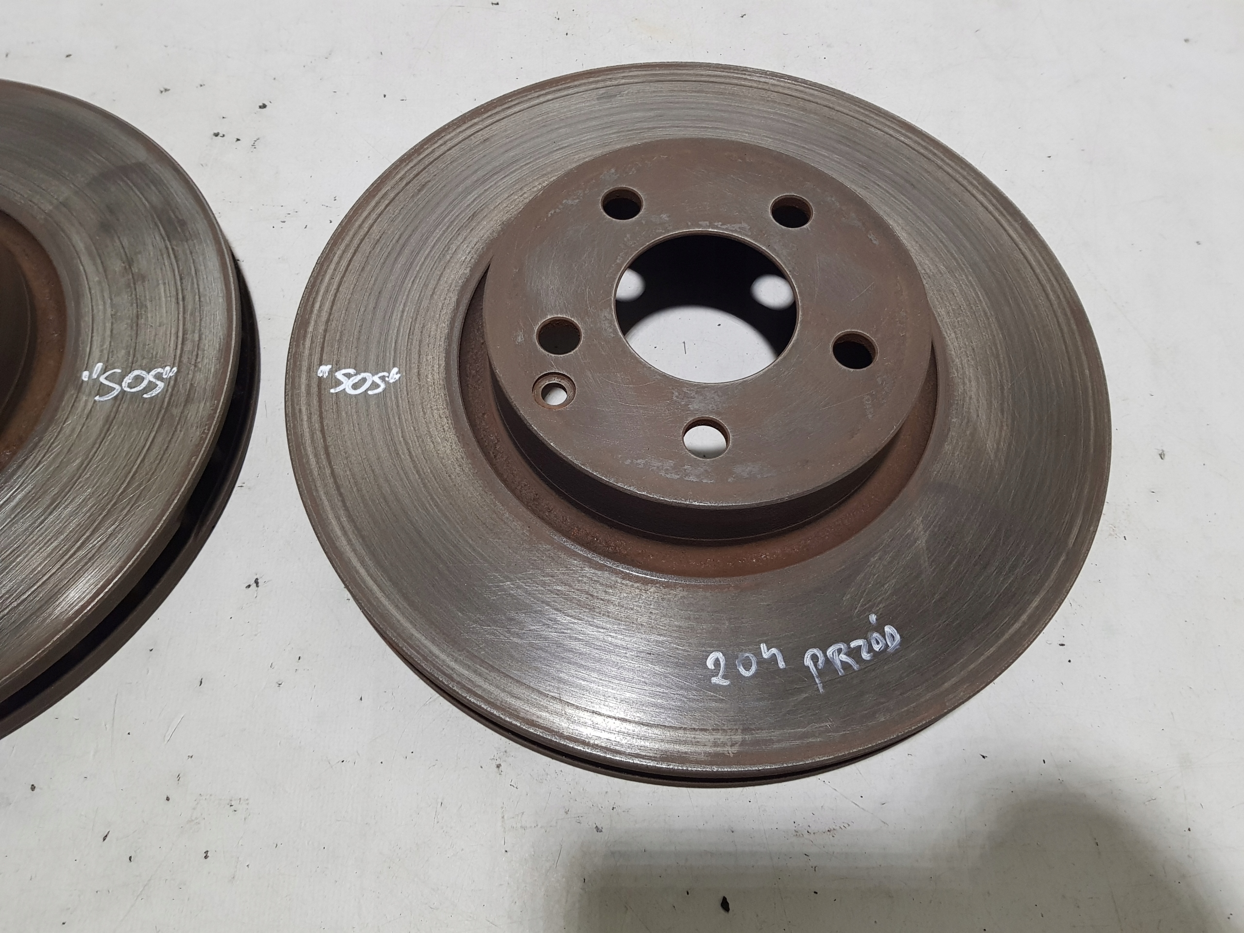 discs front front KOMPLET MERCEDES W207 W204