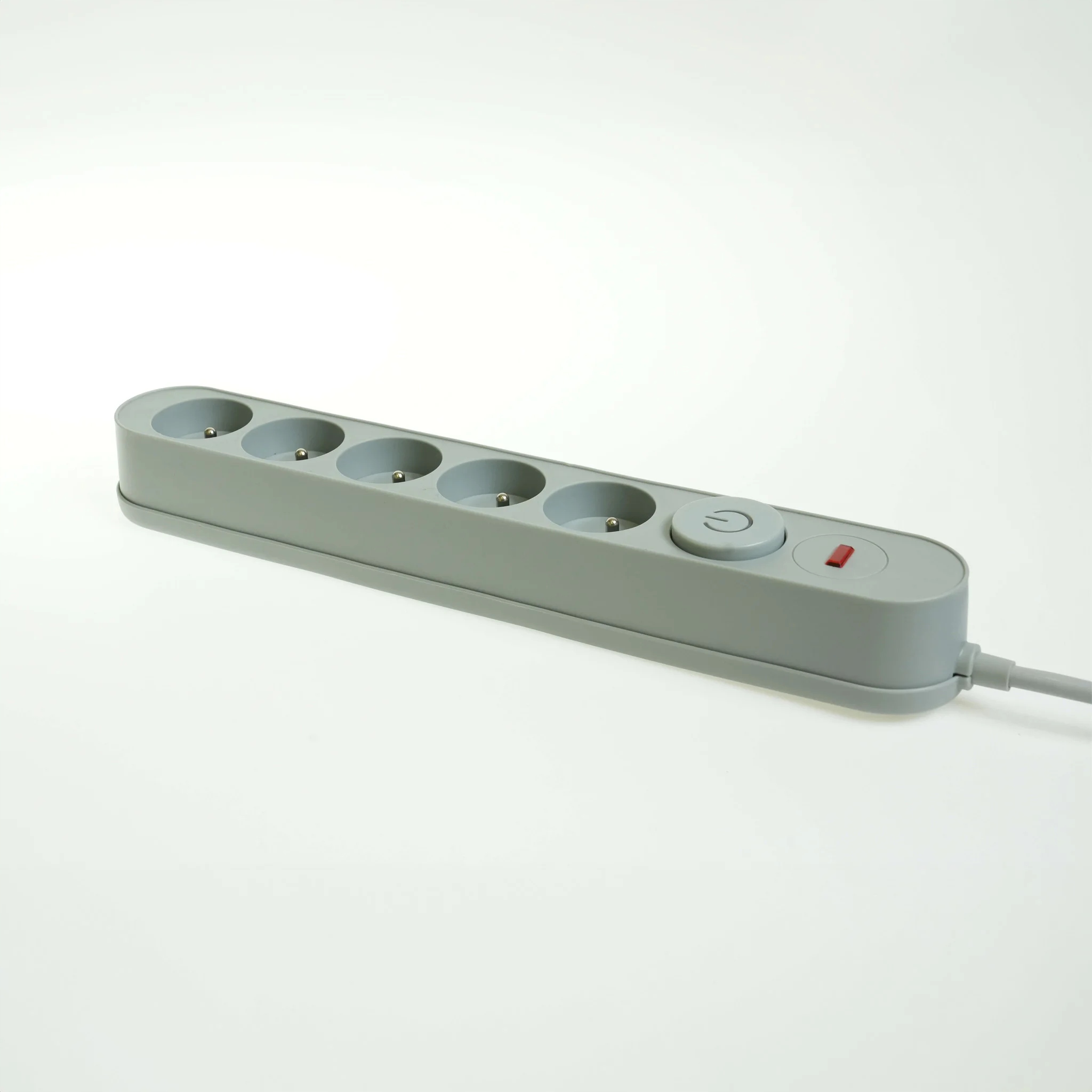 Przedłużacz przeciwprzep. 5 gniazd 1,5m szary