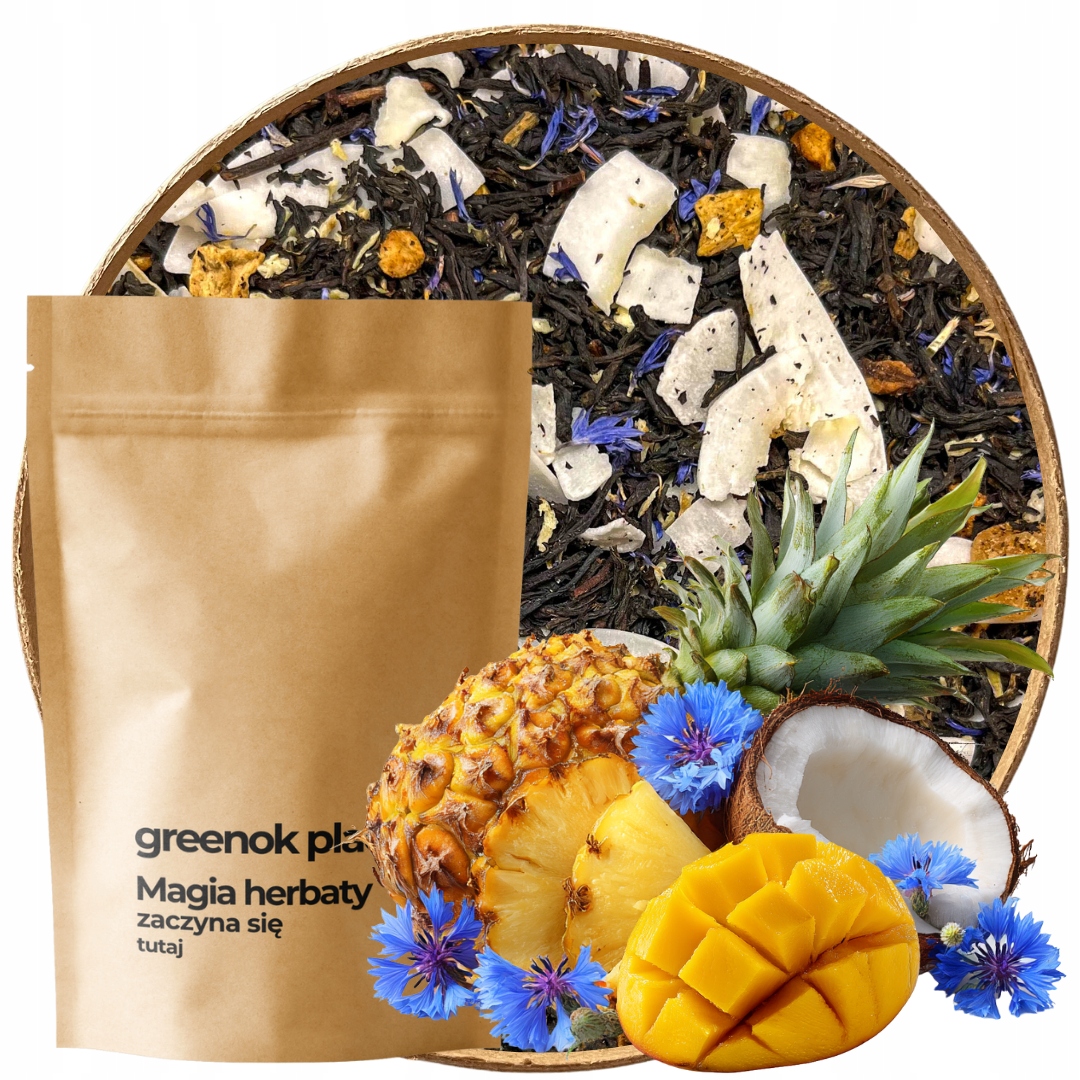 Čaj černý Příchuť Tropiků 1000 g mango kokos Exotická Příchuť