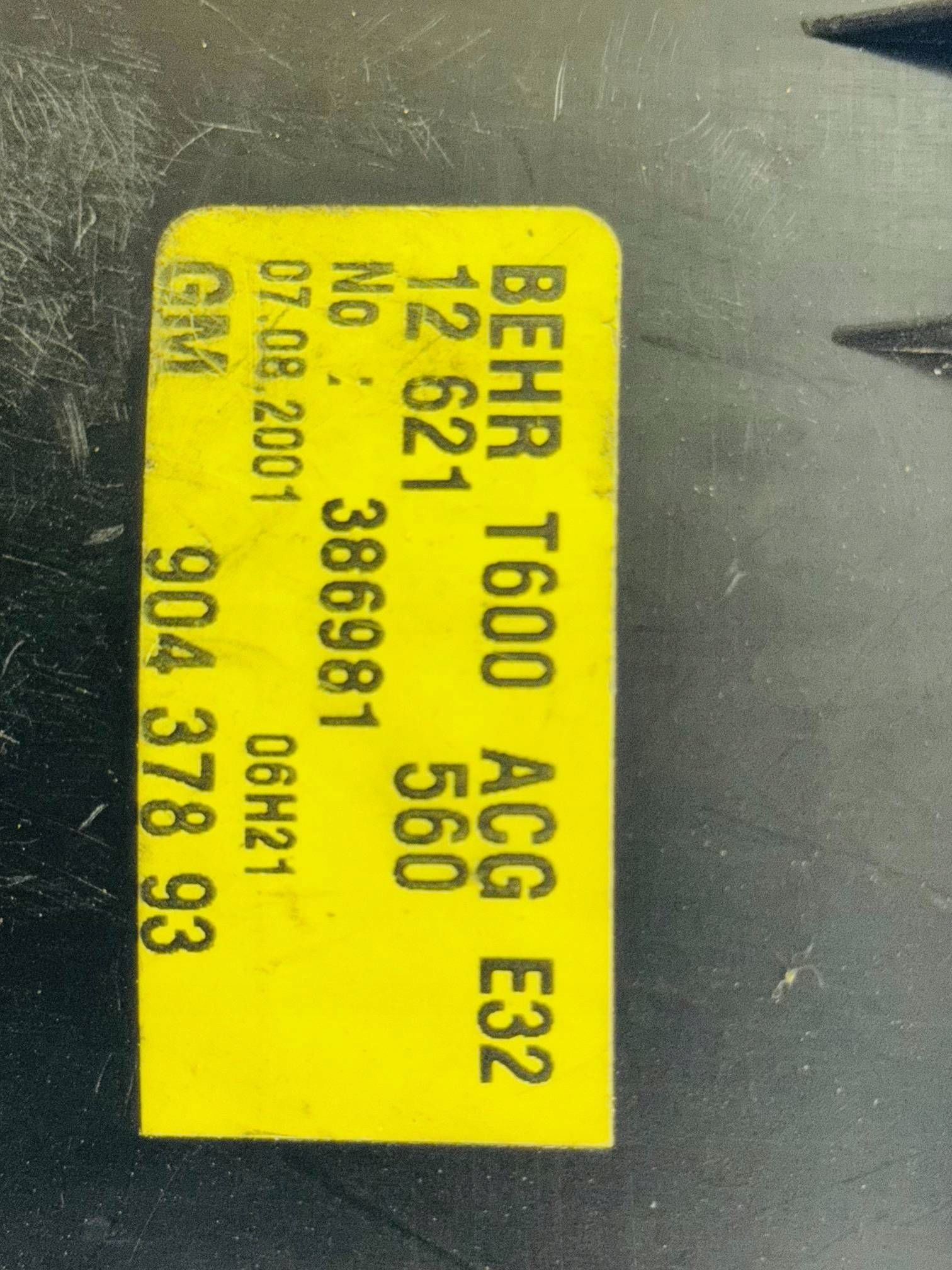 Lüfter dmuchawa Opel Zafira A 2,0 DTI 90437893