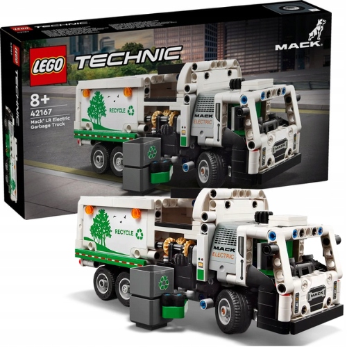 Lego Technic 42167 Mack Lr Popelářské auto Stavebnice Model vozidla Nákladní vůz