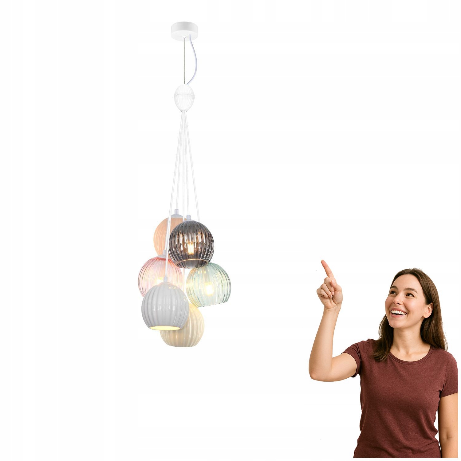 Závesná lampa Cases PND-94794-6A-MLTI Italux