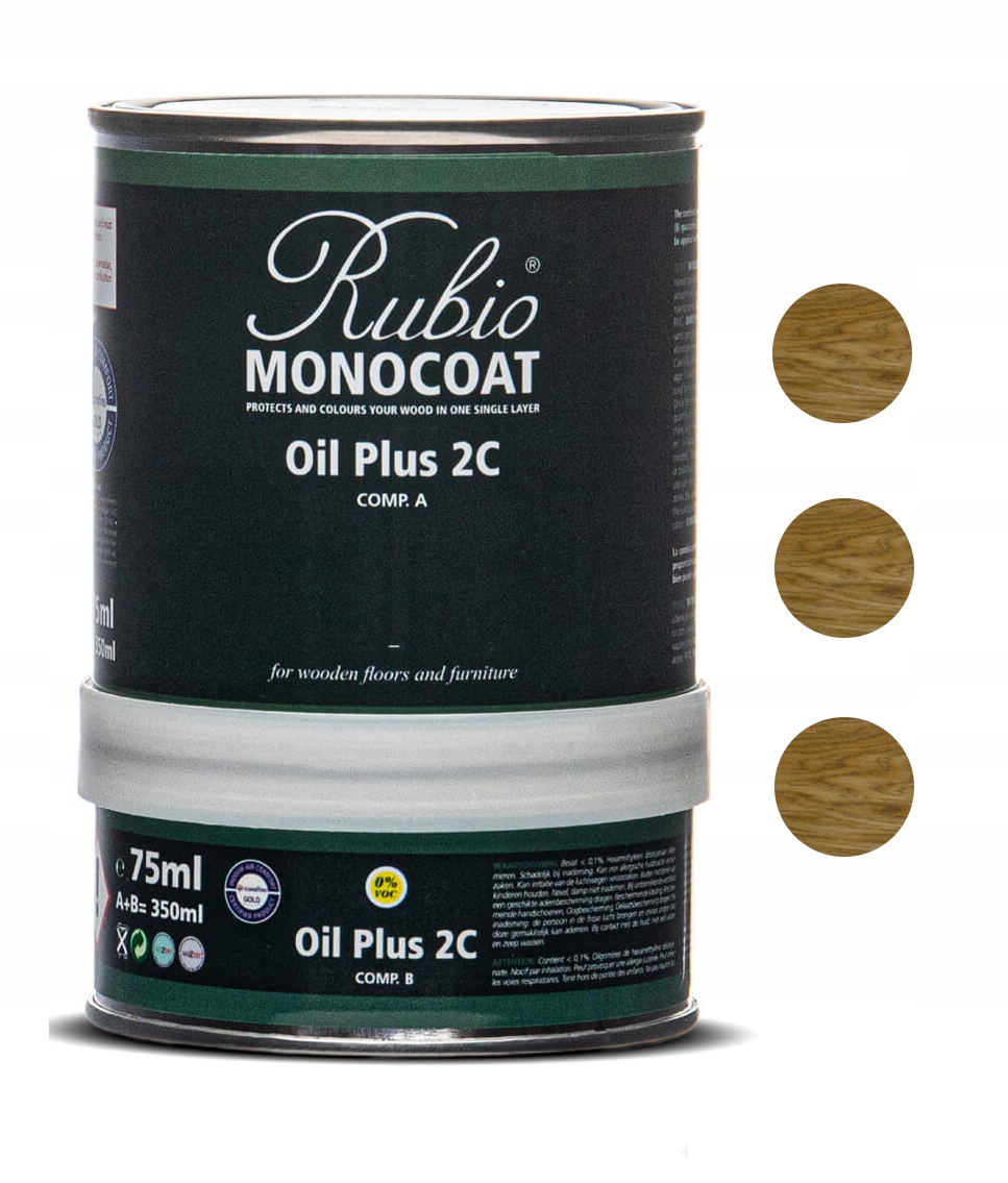 Olej Rubio Monocoat Oil Plus 2C 350ml Castle Brown