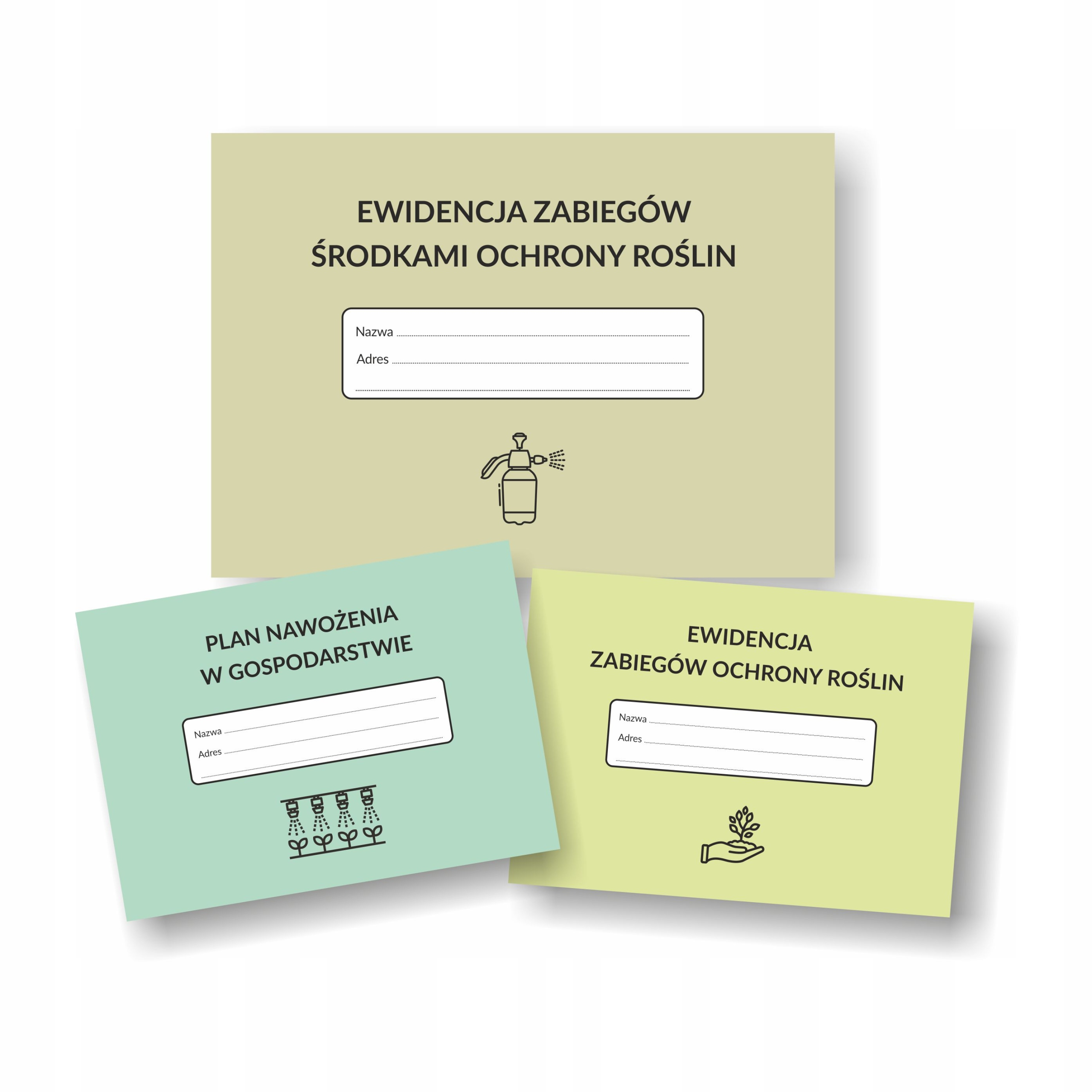 Plan nawożenia w gospodarstwie, ewidencja A5 Marka Drukarnia Internetowa Druczki.eu