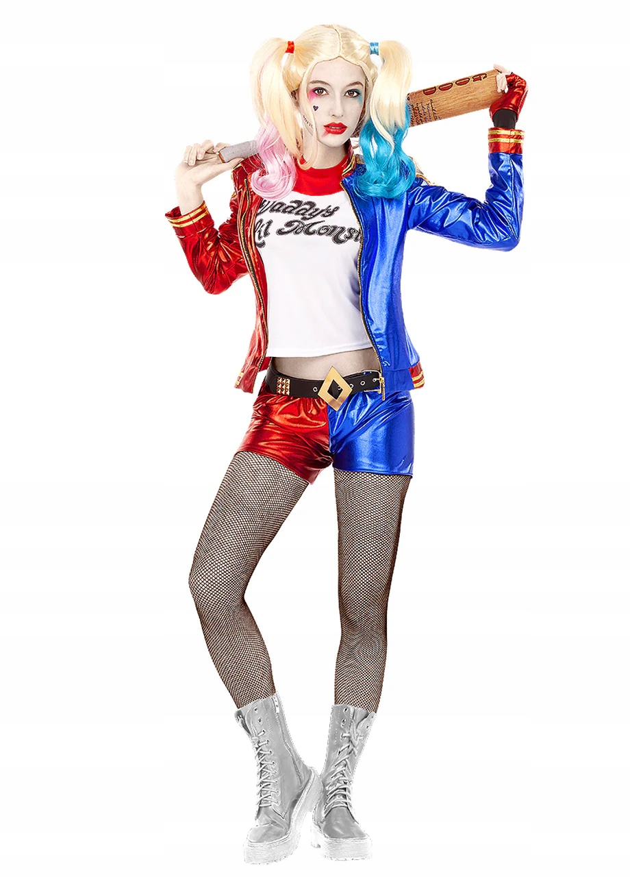Kostým Harley Quinn Gotham Joker Kostým pro dospělé M