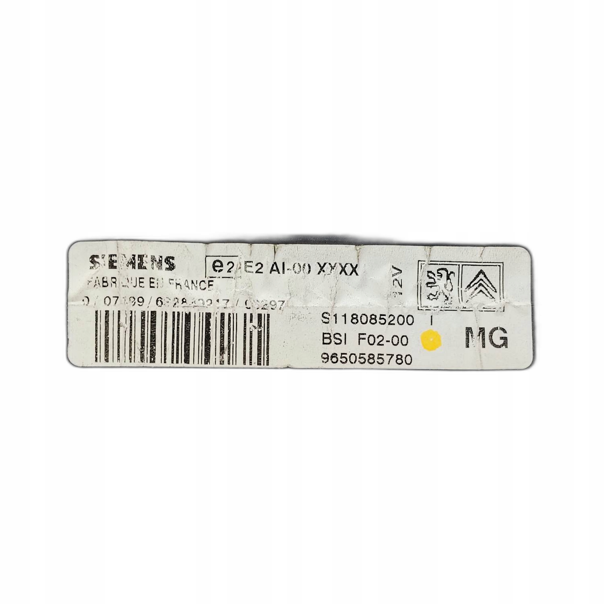 Module BSI Module fusibles Citroen C2 1.4 B 9650585780