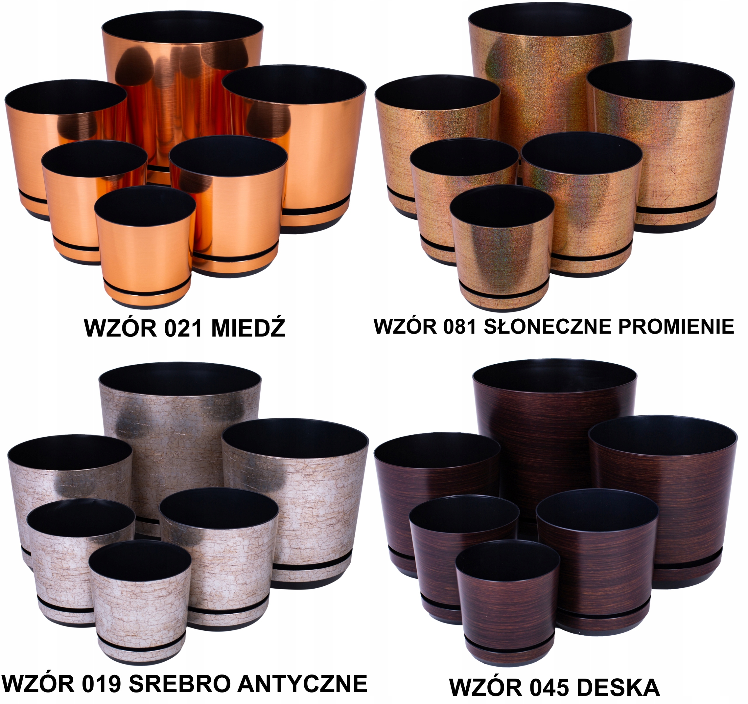 EFEKT pokryte rdzą złoto Rustykalny LOFT donica12 Głębokość produktu 11 cm