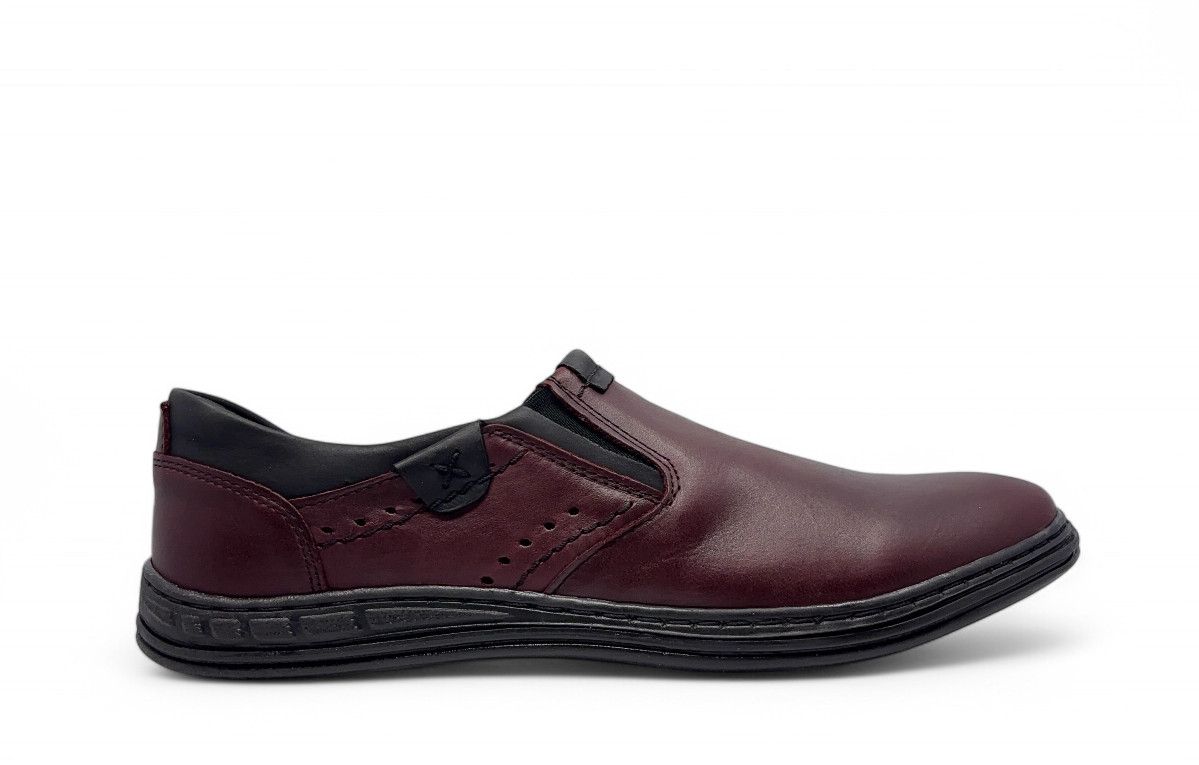 Pánská nazouvací polobotka model 401 Polbut – přírodní kůže, velikost 45