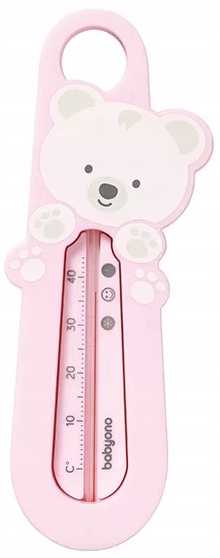 BABYONO ANALOGOWY TERMOMETR DO WODY MIŚ RÓŻOWY