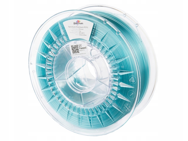 Spectrum Filaments PETG 1,75 mm 1kg Niebieski Transparentny Iceland Blue