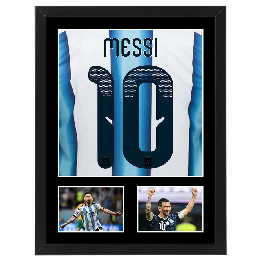 Obraz w ramce Koszulka Messi Argentyna obraz w ramce 70x50 cm