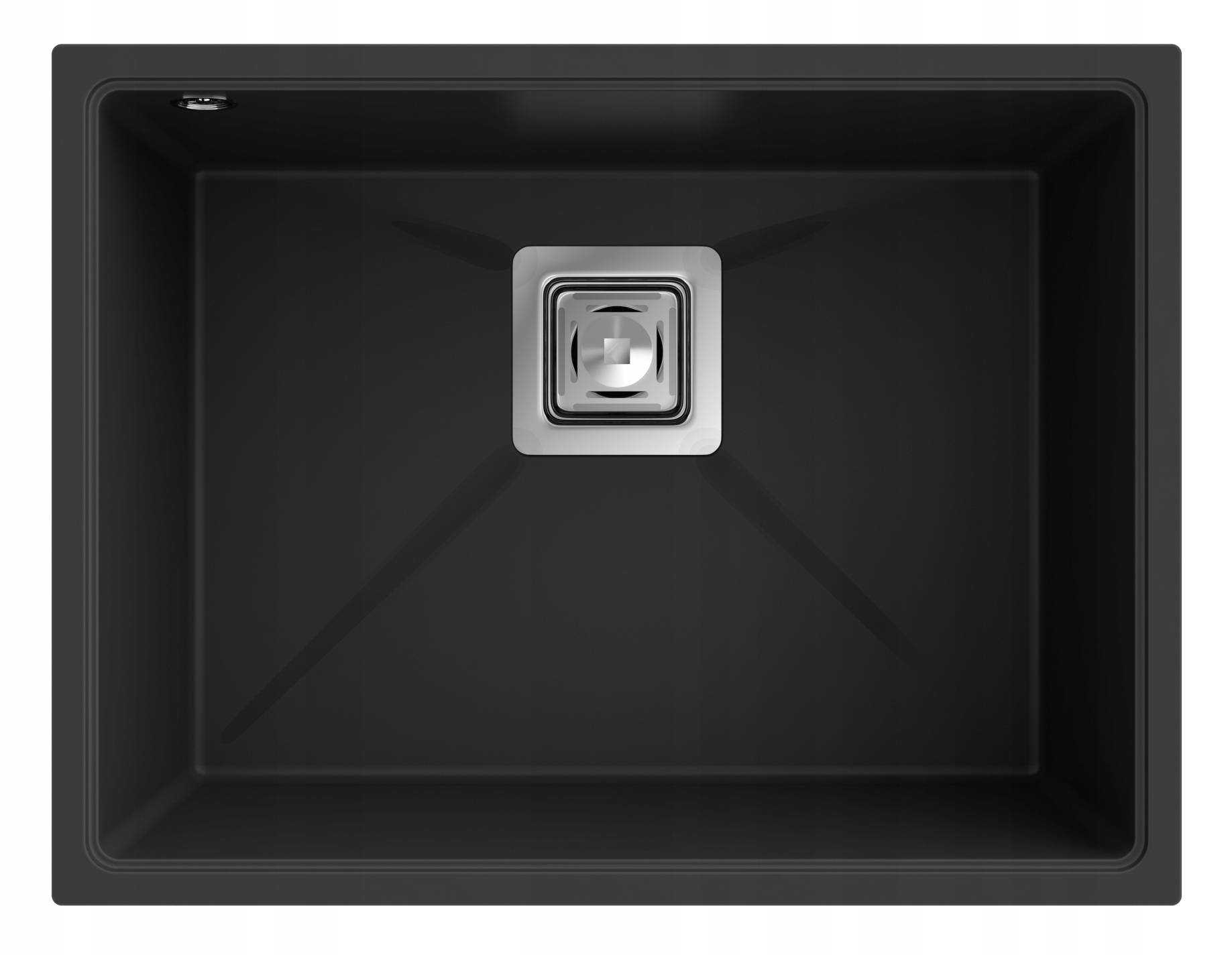 Dřez Pod Desku S Sifonem Granit Černé 55 CM