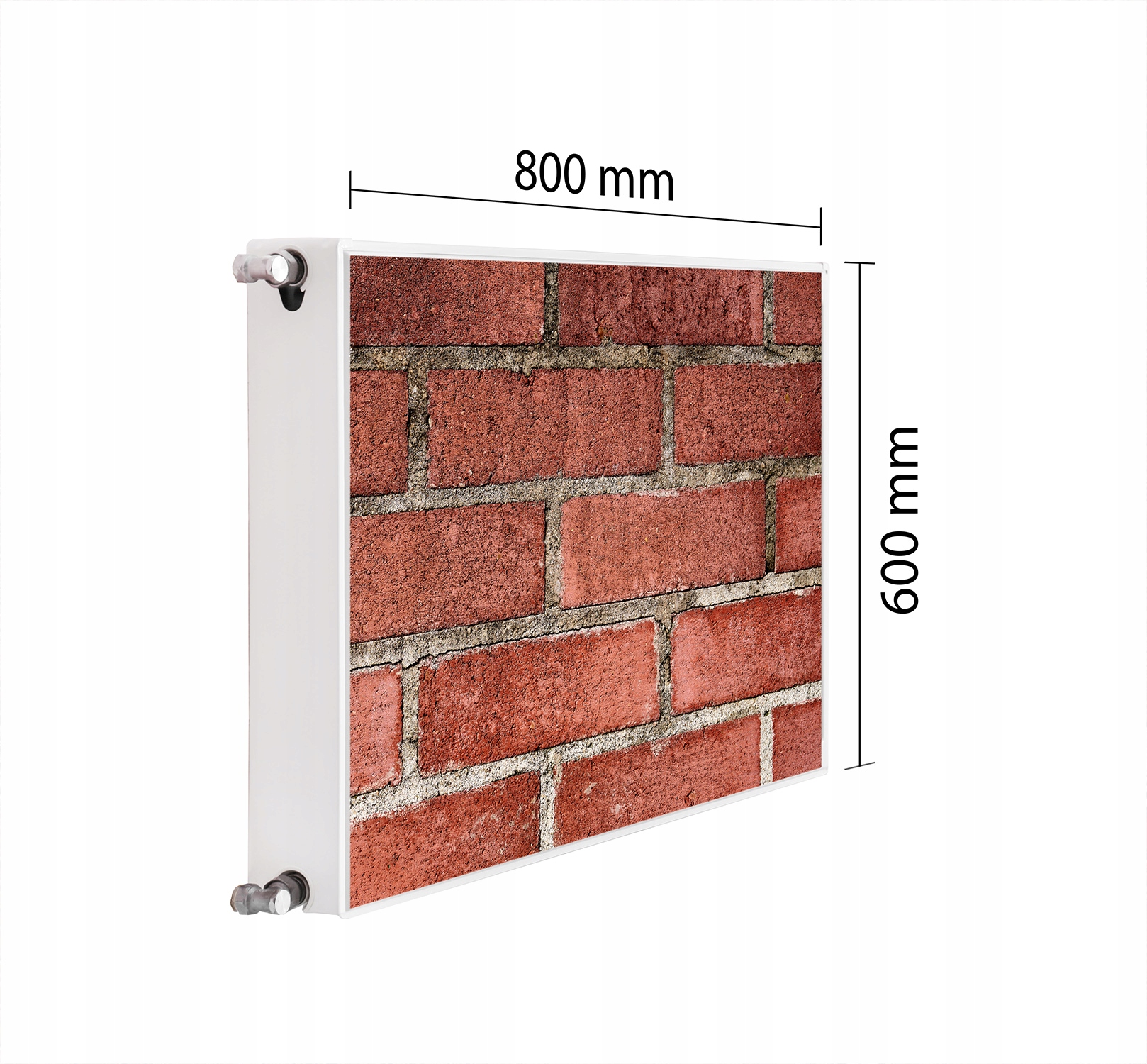 Magnetická Krytka Na Radiátor 80x60 Cihlová Podložka Magnet