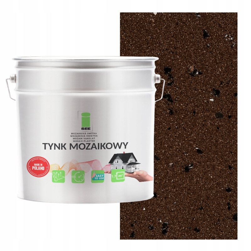 Mozaiková pryskyřičná omítka Marmolit Hnědá M96 7 kg I See Mrazuvzdorná Premium