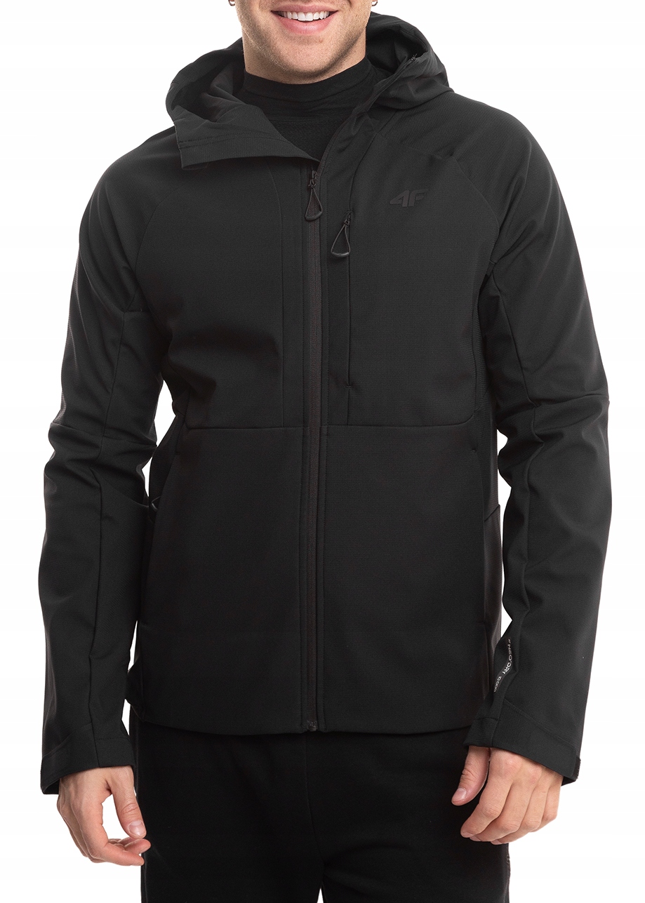 Pánská softshellová bunda 4F Hydrofobní s kapucí Sportovní vel S