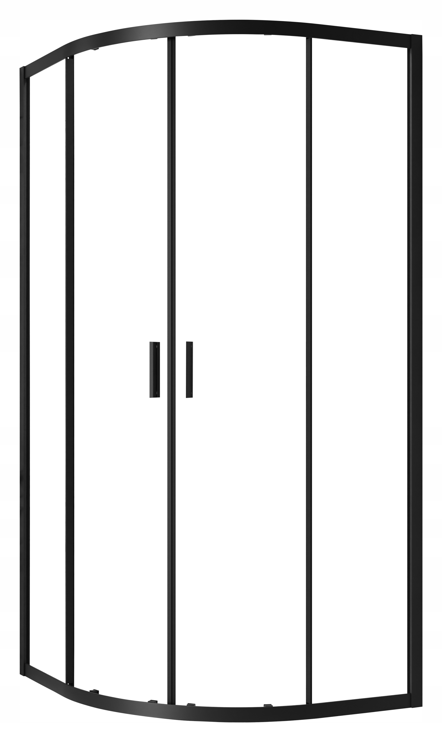 Radaway Alienta Black A půlkruhová 80 x 80 10228080-54-01 černá