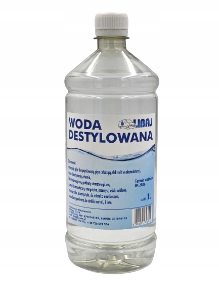 Woda destylowana 1 L do żelazka x 12 szt.
