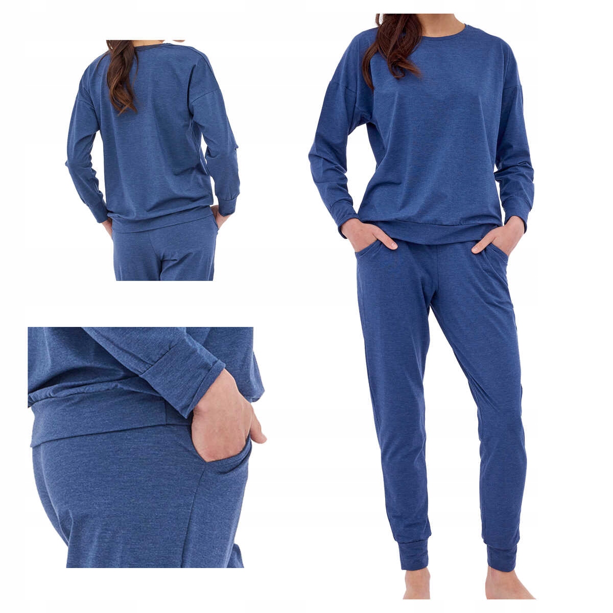 Cornette Dámský komplet z modalu s dlouhým rukávem 800/404 Gabi jeans M