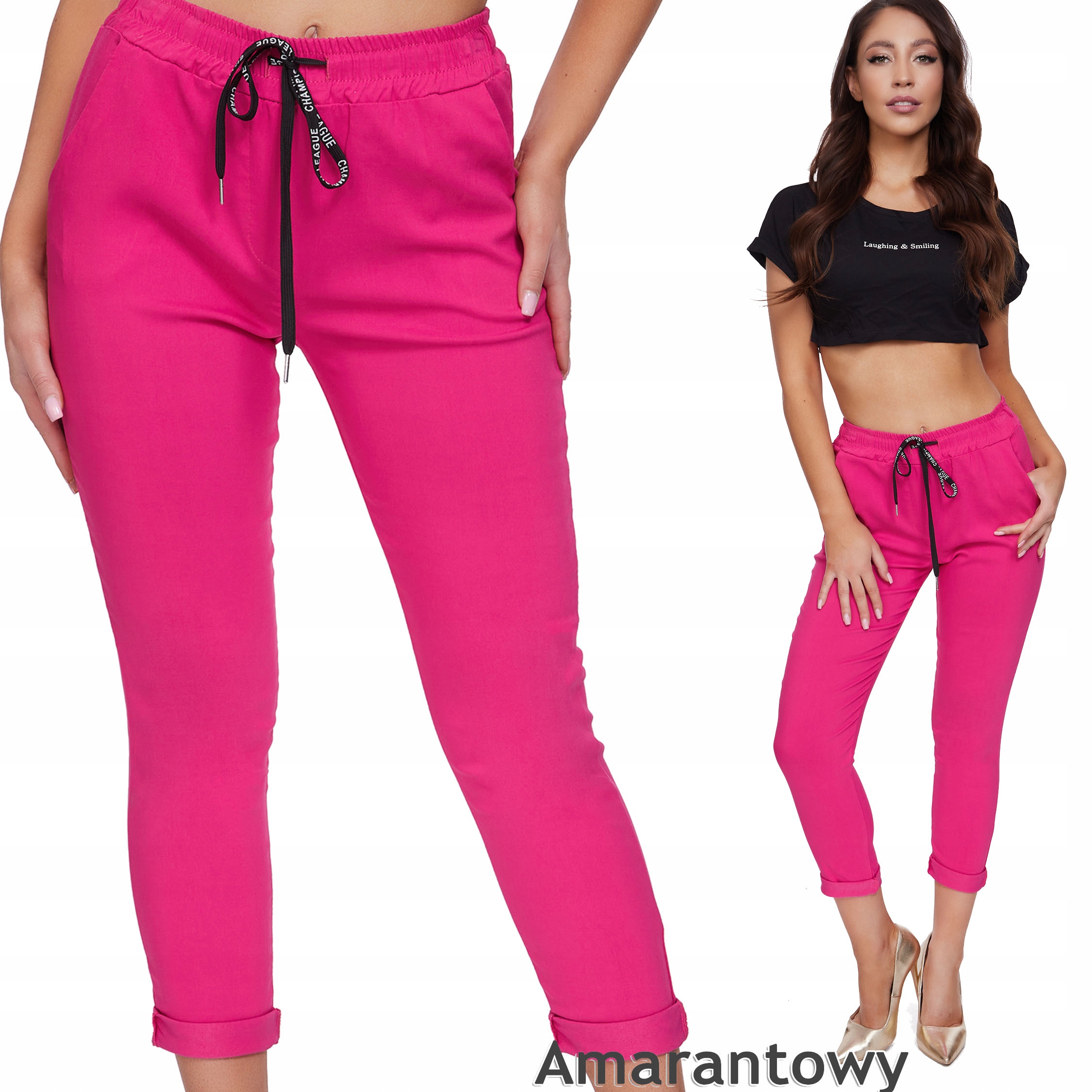 204_S/36 _SPODNIE damskie Super Wygodne kolory Fason cygaretki