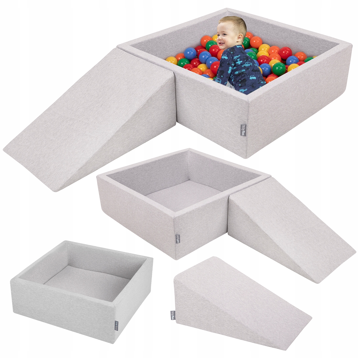 KiddyMoon PPZP-KW30D-112 Plac zabaw SUCHY BASEN DLA DZIECI 200 piłeczek