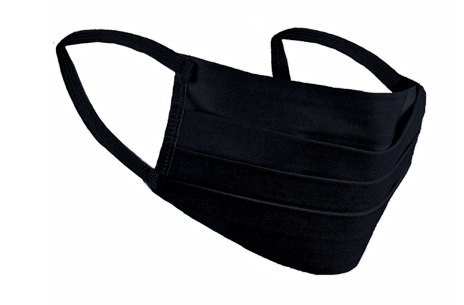 MASKA MASECZKA BAWEŁNIANA NA TWARZ CZARNA 1SZT