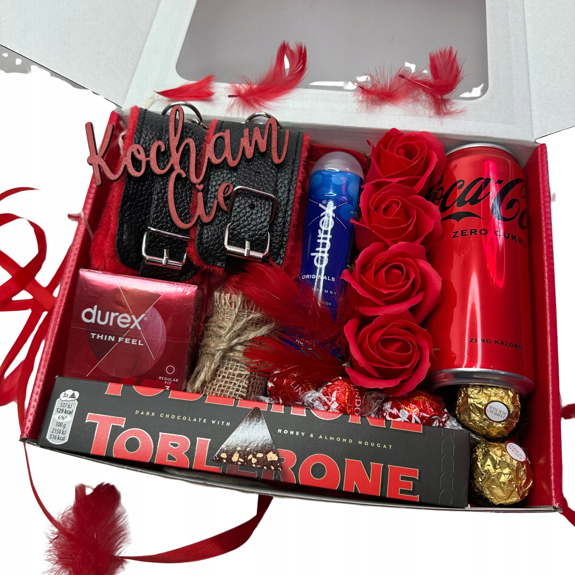Levně Dárková Sada Box Červený Dárek K Valentýnu Pro Přítele Dívčí 18