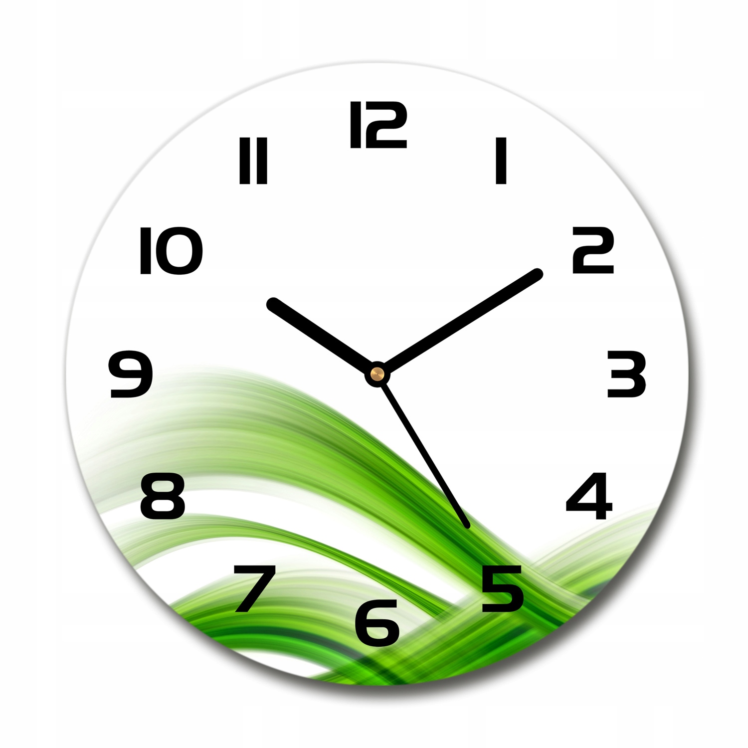 

Zegar szklany na ścianę Abstrakcja fala fi 30 cm