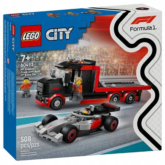 Lego City F1 Nákladní vozidlo s vozem Audi F1 60493