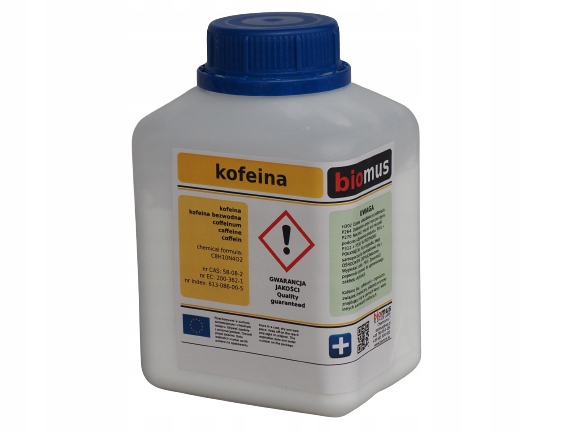 

Kofeina bezwodna czysta 99,5% proszek Biomus 250g