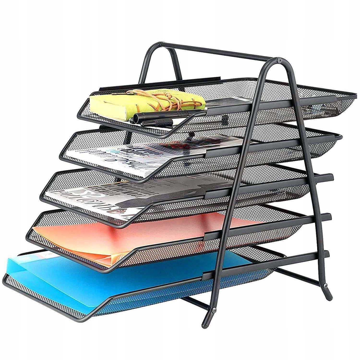 DUŻY ORGANIZER METALOWY PRZYBORNIK SORTER PÓŁKA NA DOKUMENTY 5 SZUFLAD A4 L Kod producenta ORGANIZER METALOWY PRZYBORNIK SORTER P159
