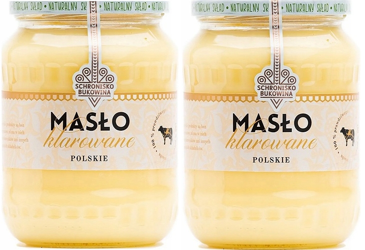 Levně Tradiční přepuštěné máslo 1 kg (2x700 ml 544 g) Schronisko Bukowina