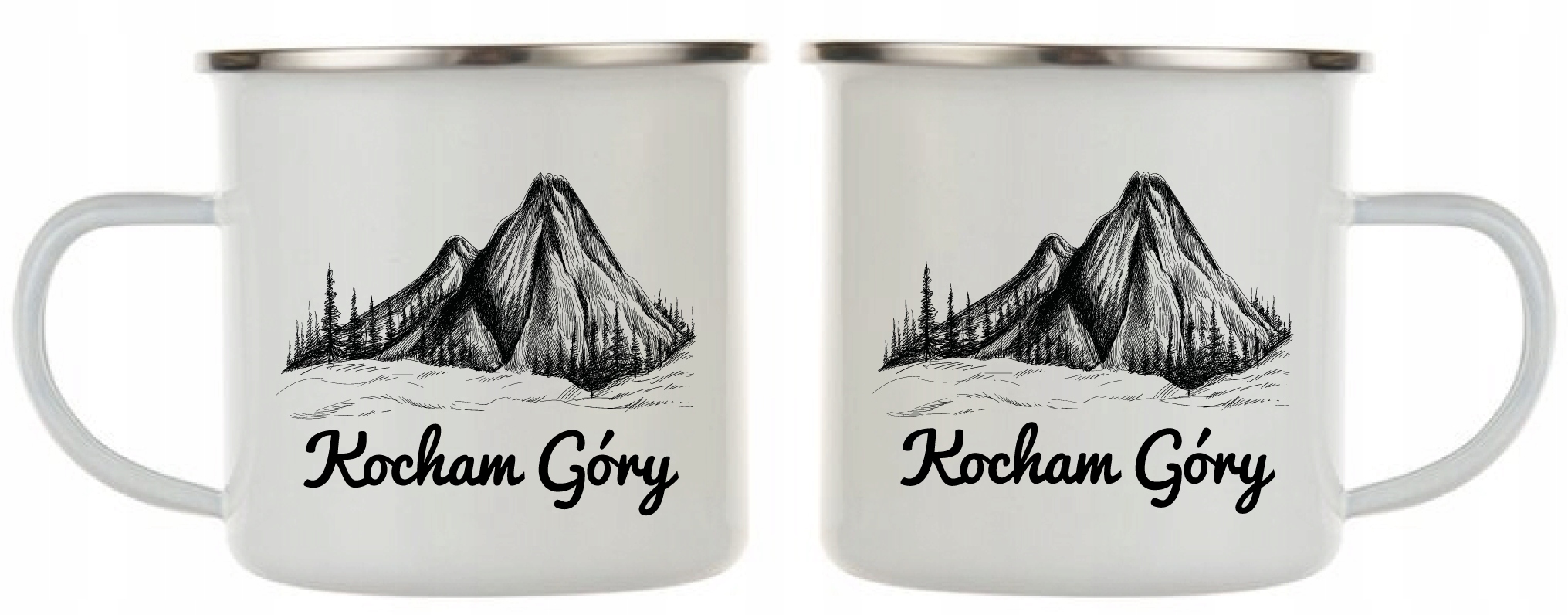 

Kubek emaliowany Kocham Góry 360 ml