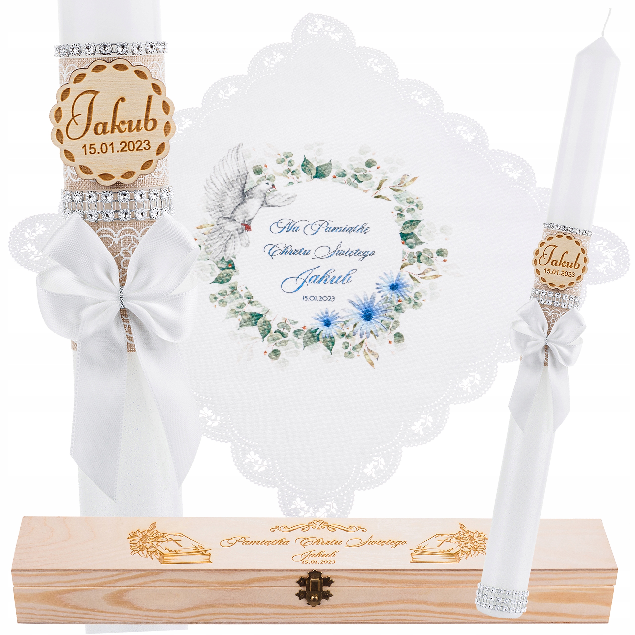 

Świeca Na Chrzest Szatka Do Chrztu Pudełko