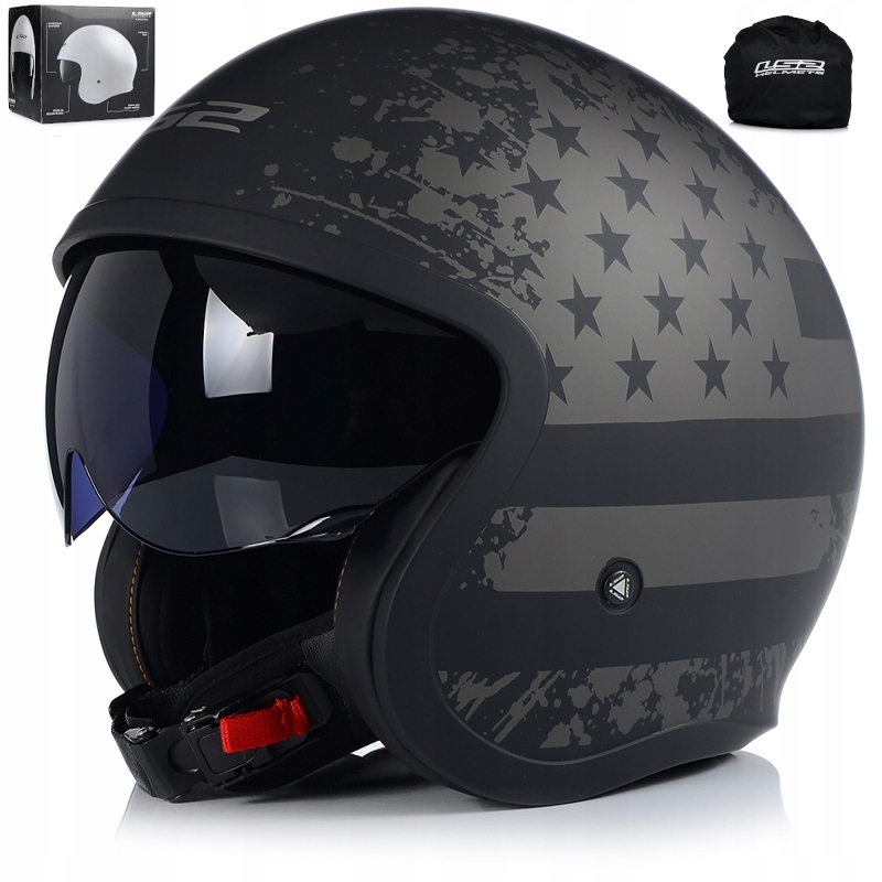 

Kask Motocyklowy LS2 OF599 Otwarty Chopper r.XL