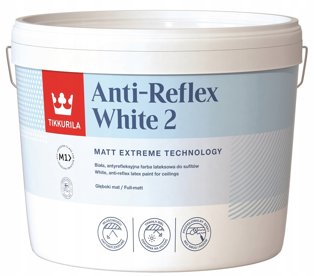 TIKKURILA ANTI-REFLEX 2 FARBA NA STROPY 10L