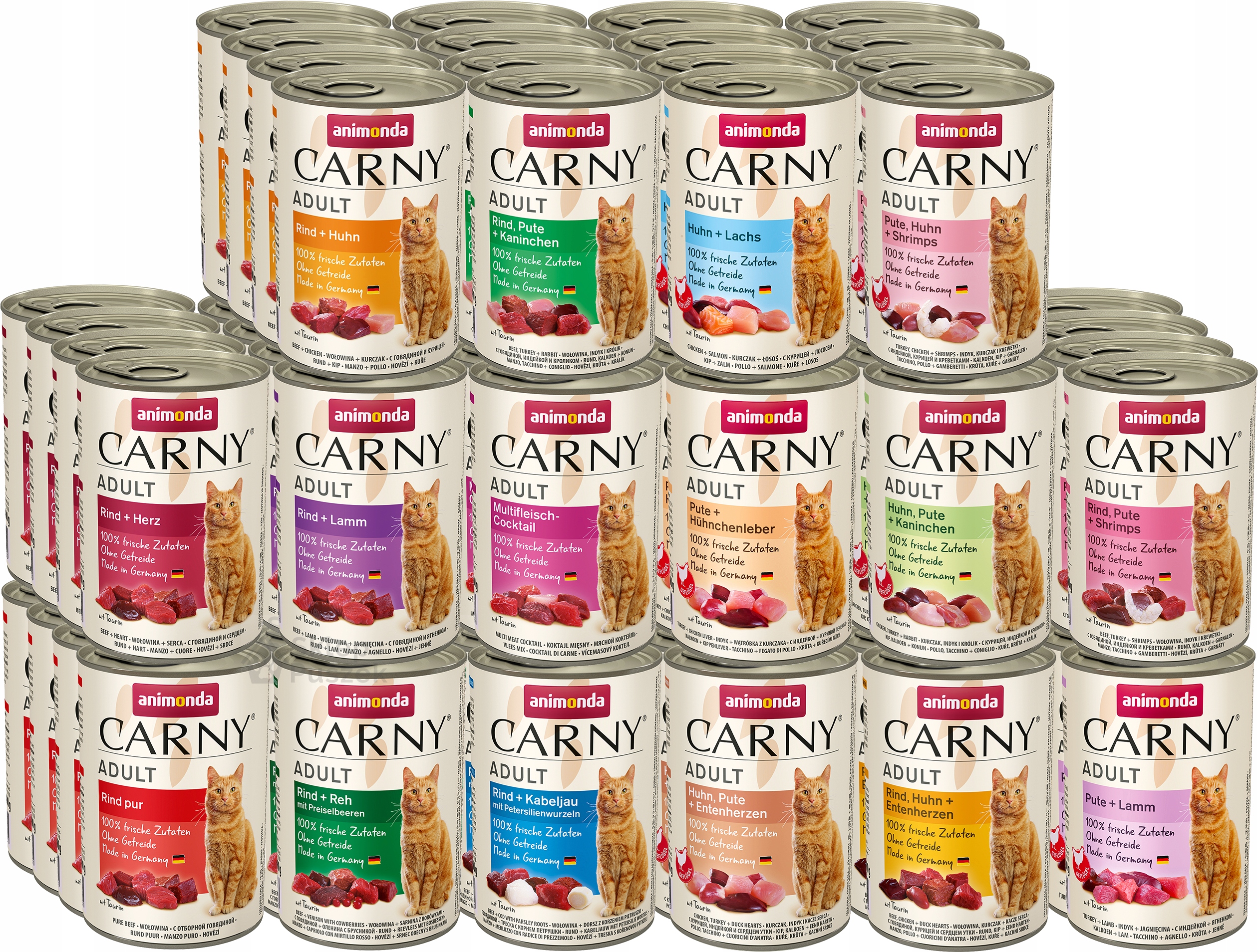 Levně Animonda Kočka Carny MIX základních příchutí Set 64x400g