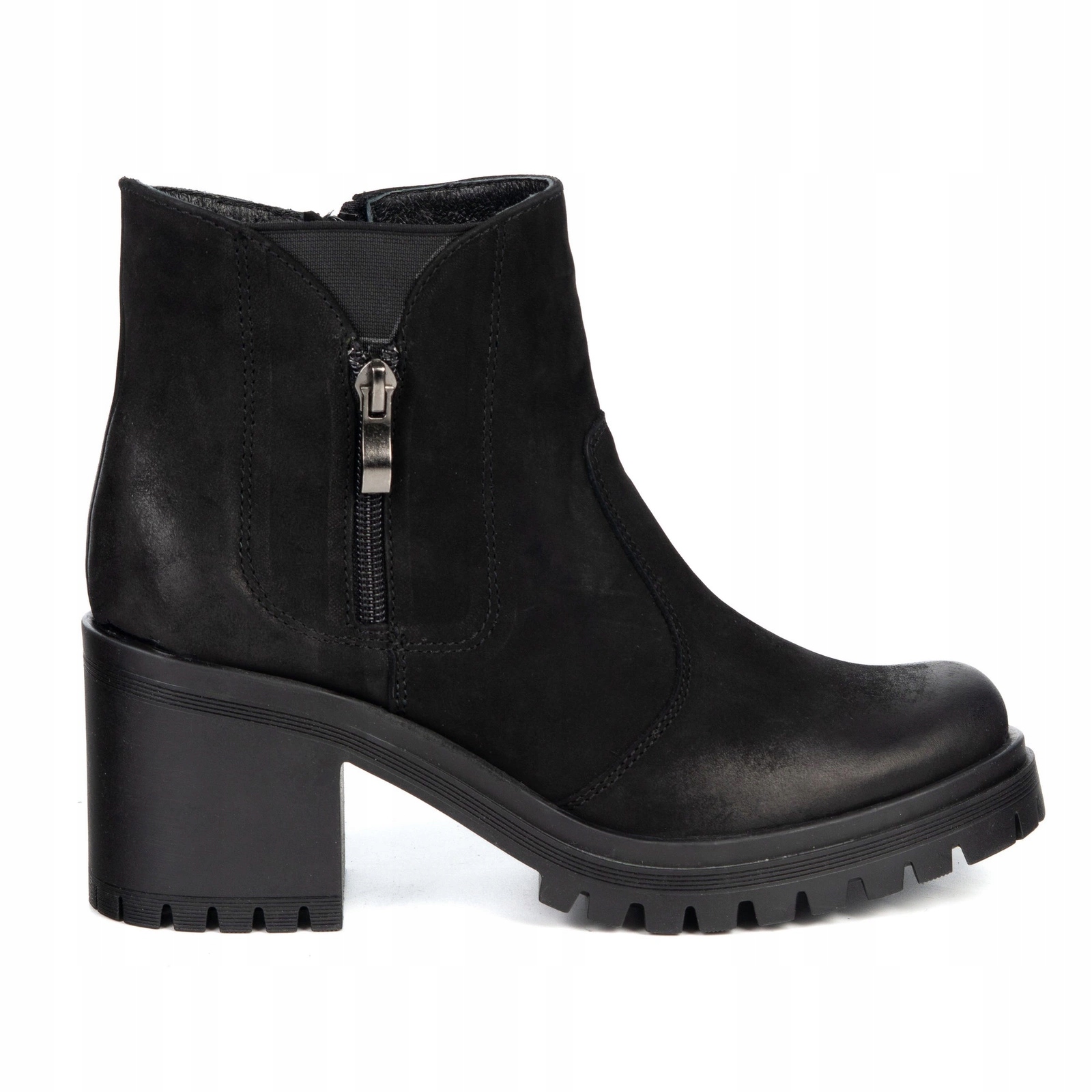 Olivier Peyton kotníkové boty na podpatku 6,5 cm černé dámské kotníkové boty 36