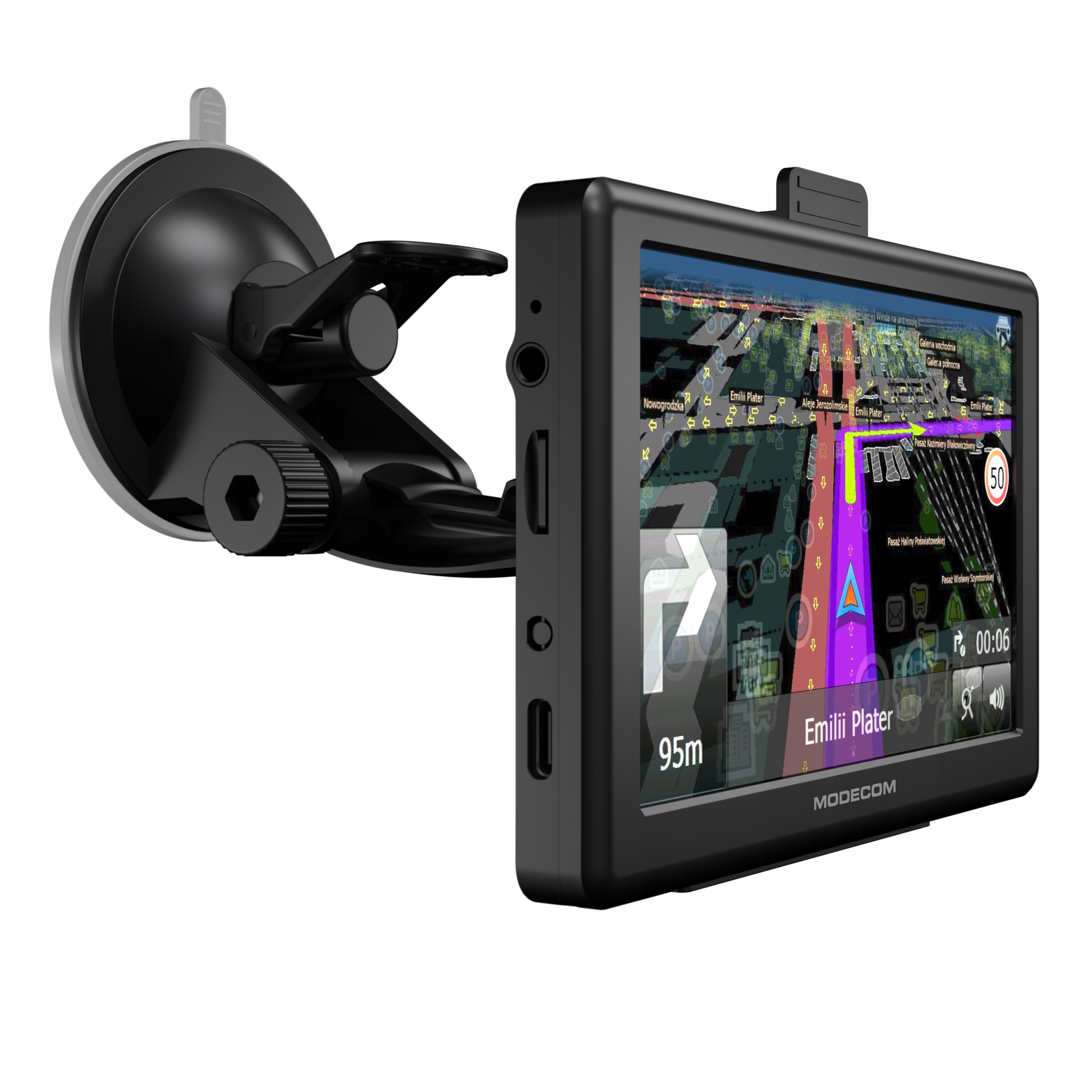 5palcová navigace Modecom CX 5.0 pro osobní auta, nákladní vozidla, Tir, autobusy, Usb-c