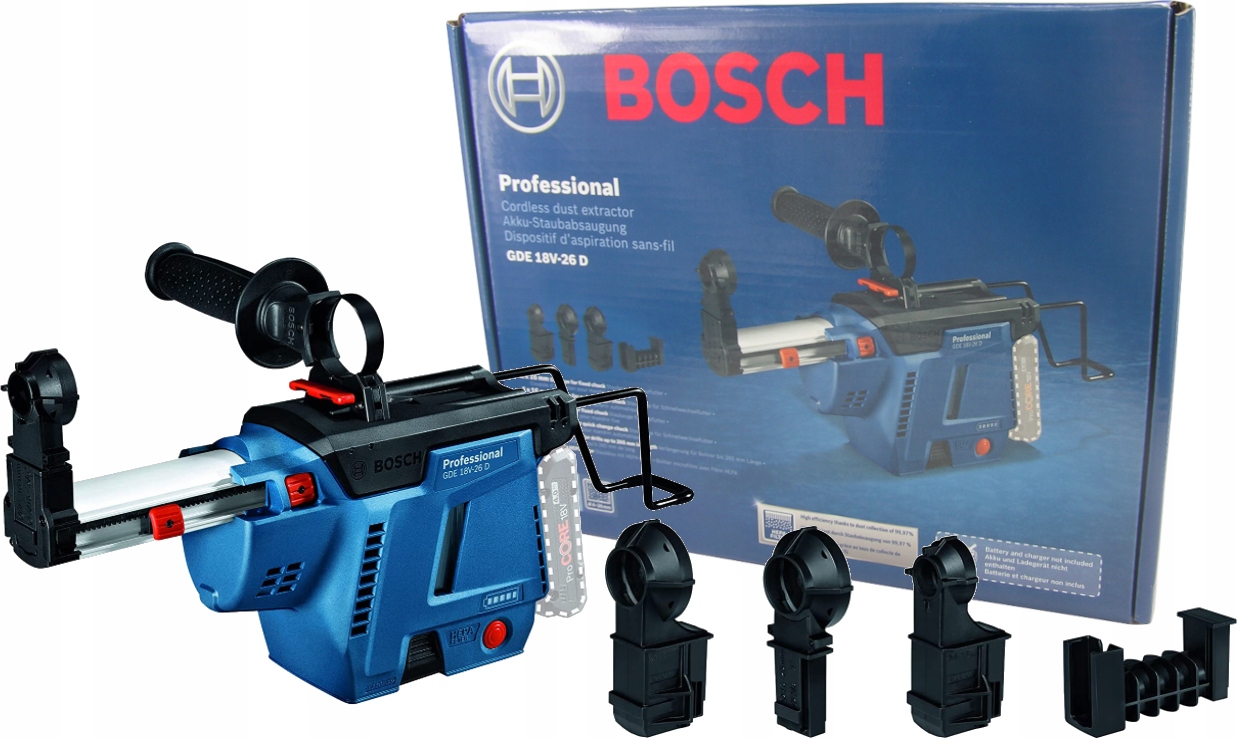 

Bosch Gde 18V-26 D System Odsysania 4 Nasadki