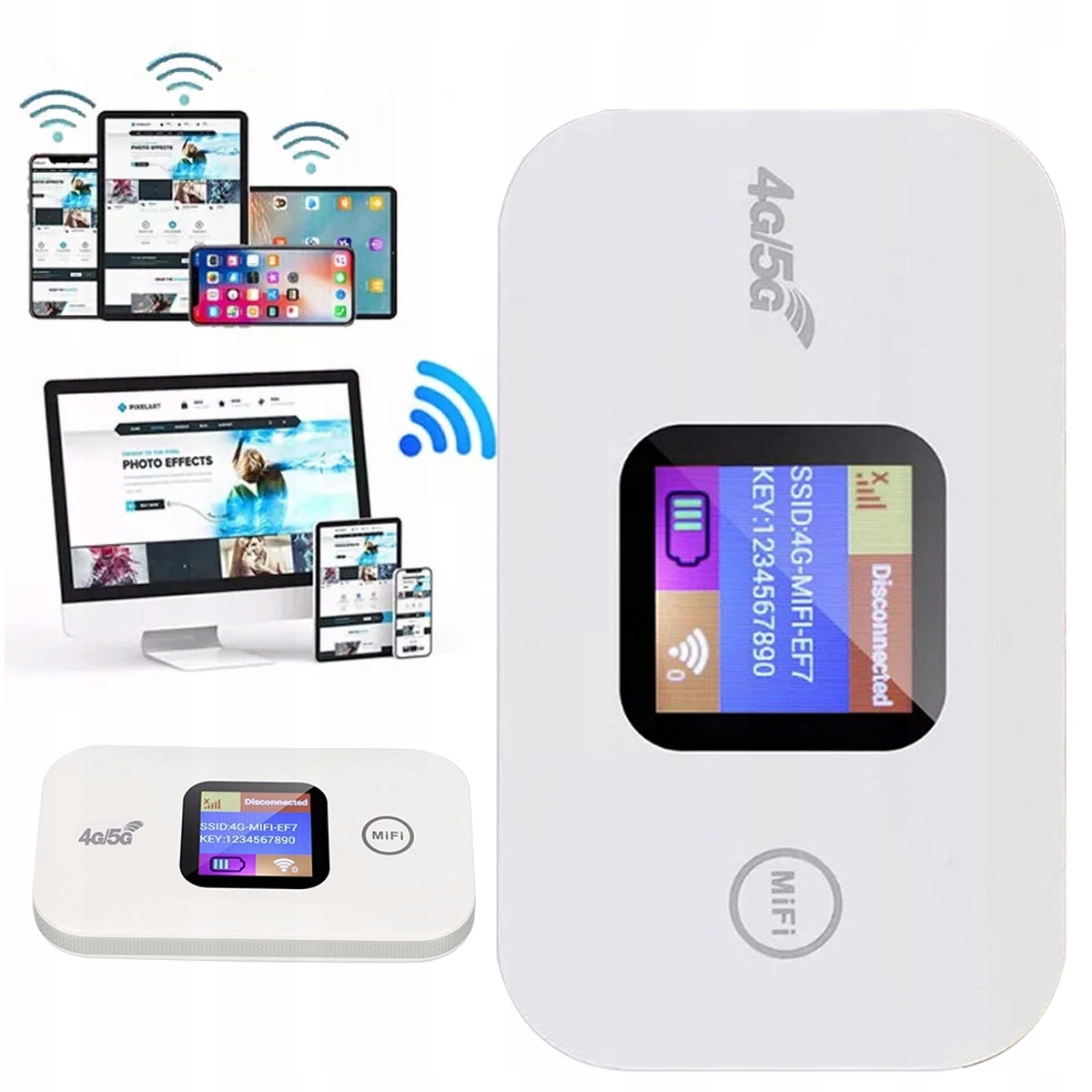 Mobilny przenośny Router Modem Lte 4G Sim Wi-fi 2100MAH 150MBPS