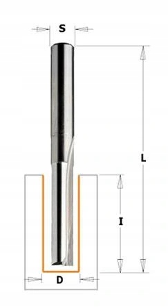 

Cmt 712.060.11 Frez Do Drewna D=6 I=25,4 L=60 S=6