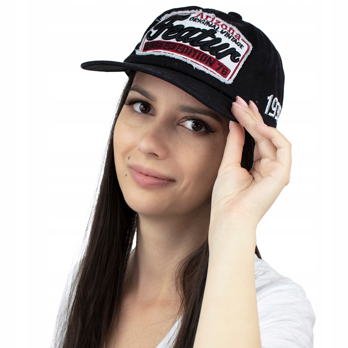 

Czapka z daszkiem sportowa bejsbolówka Czarna