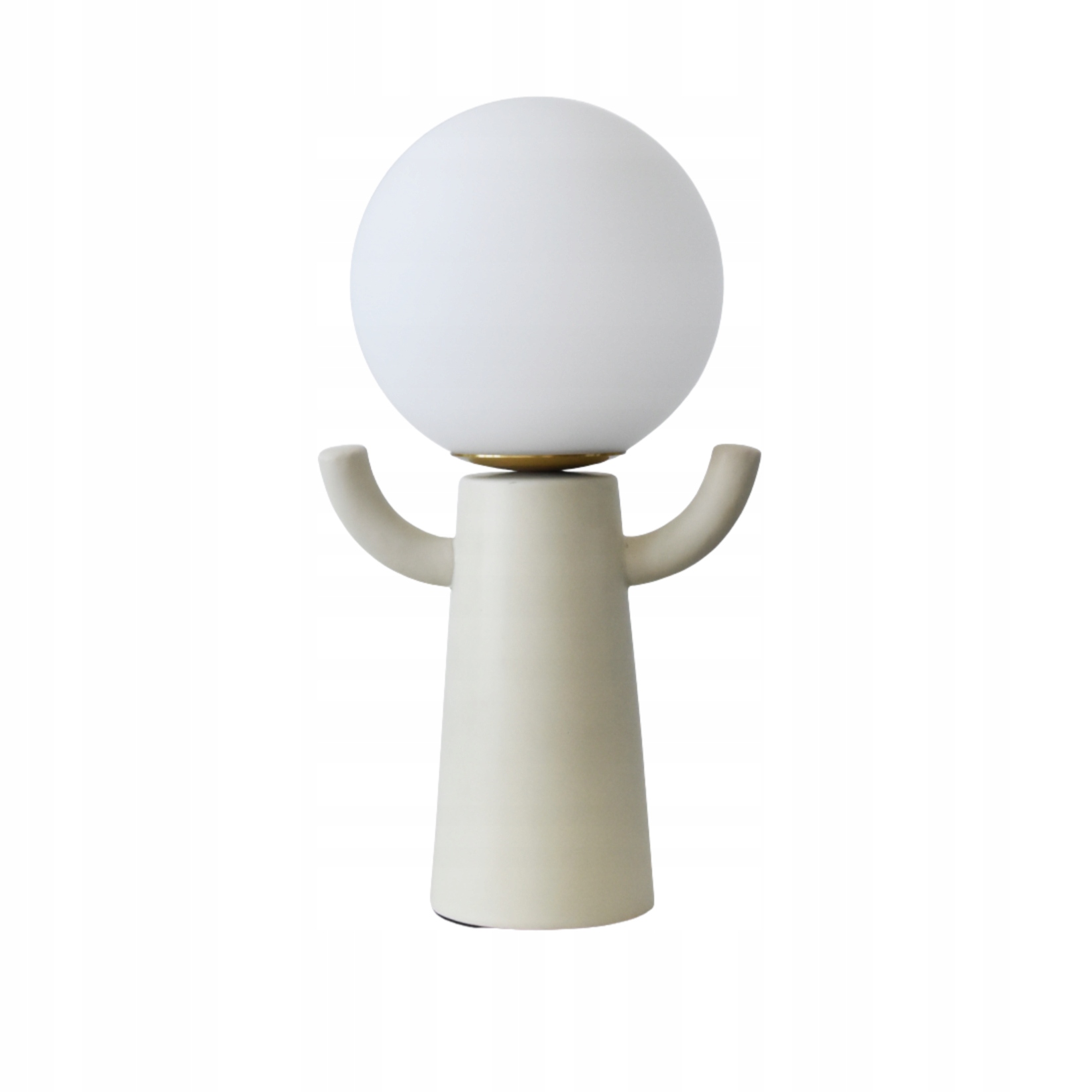 Stolová lampa krémová do detskej izby, keramická, Paul